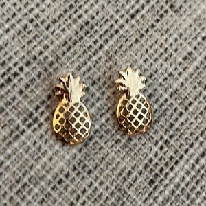 Golden Pineapple Earrings